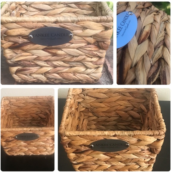 New Yankee Candle Empty Woven Decor/Accent Basket - Picture 1 of 16
